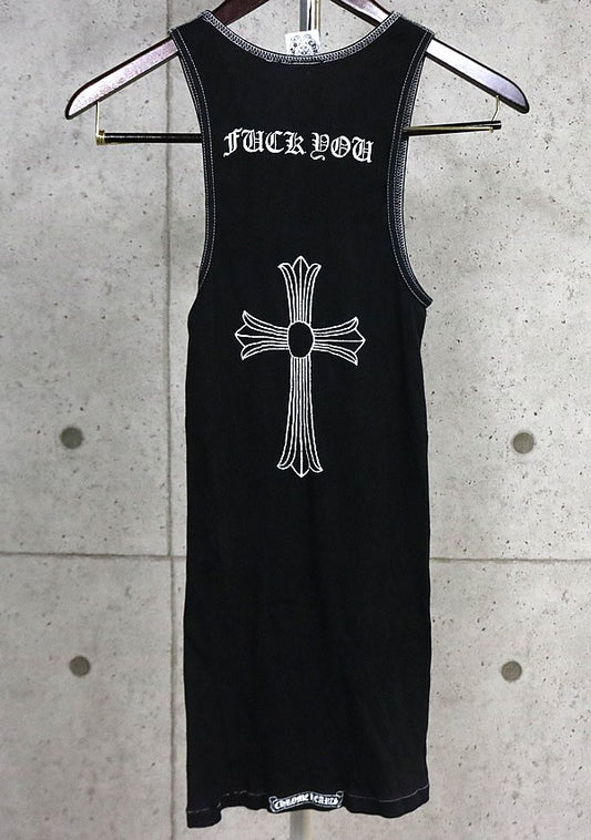 CHROME HEARTS Vintage "FUCK YOU" Large Cross Size M