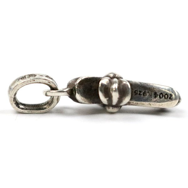 CHROME HEARTS Silver Baby Fat Cross Charm Pendant SV925