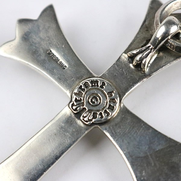 CHROME HEARTS Large Cross w/ Bail Pendant 925 Silver