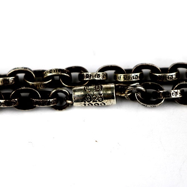 CHROME HEARTS Paperchain Necklace 30" 925 Silver