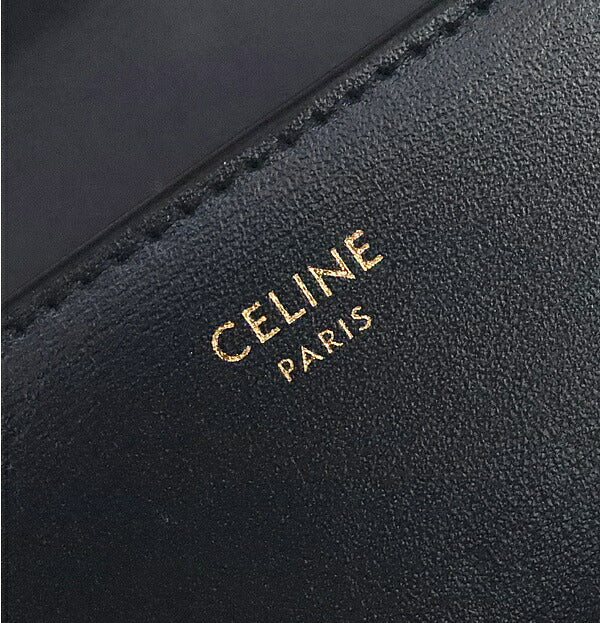 CELINE Triomphe Small Flap Teal Blue Wallet