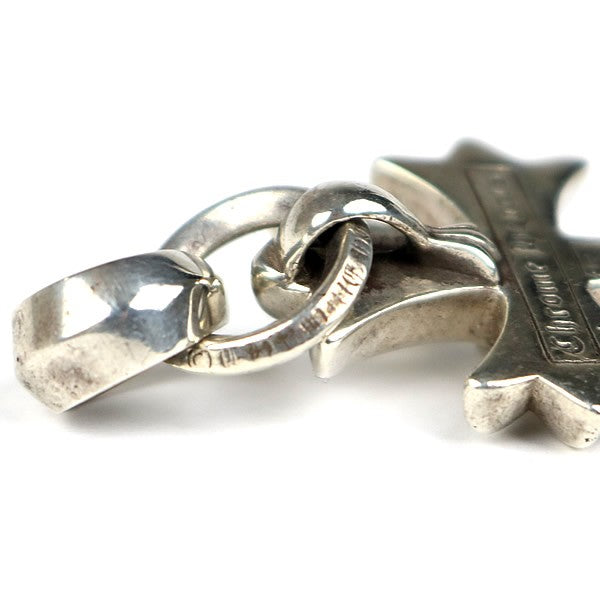 CHROME HEARTS Small CH Cross w/ Bail Pendant 925 Silver