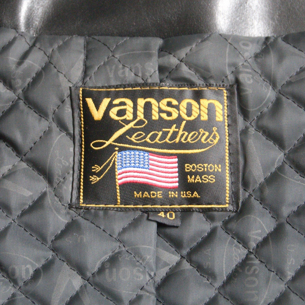 VANSON Model D Single Rider Leather Jacket USA Size XXS