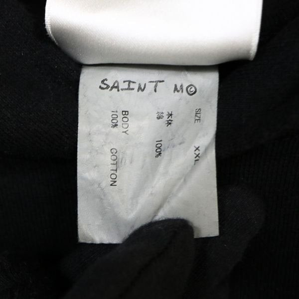 SAINT MICHAEL 25SS Ribon Saint Hoodie Black Size XXL
