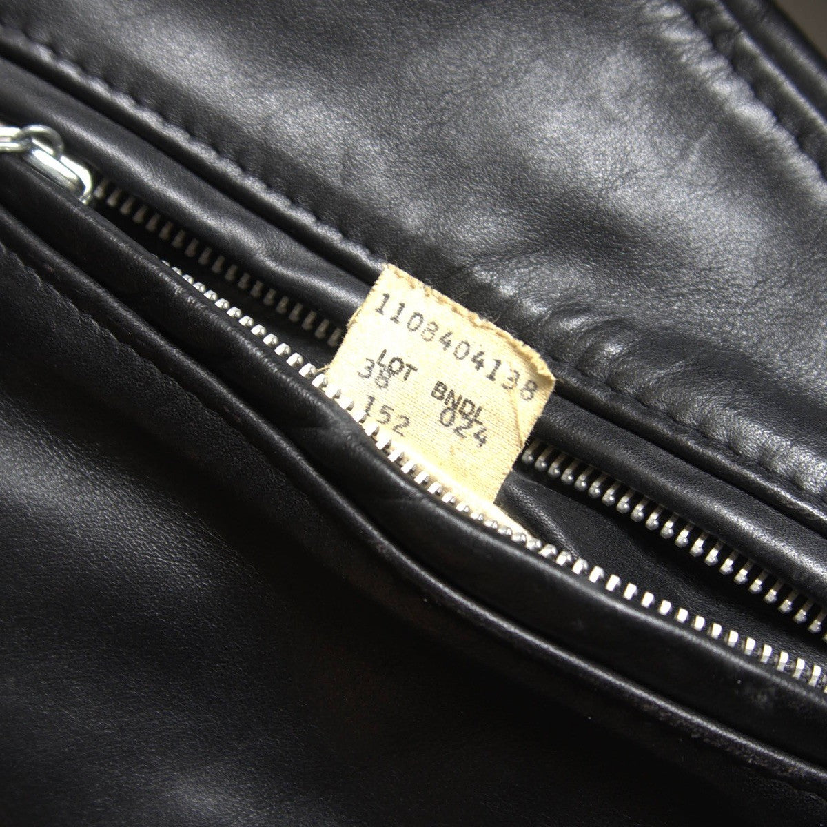 SCHOTT 152 Made in USA Collared Single Rider Leather Size 38