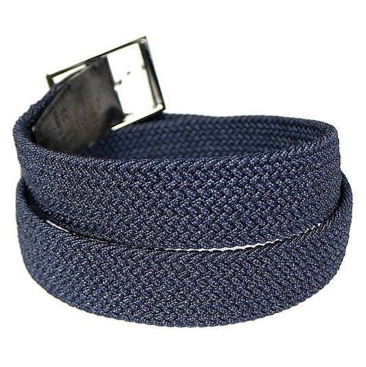 Berluti Classic Tressé Mesh Leather Belt Navy Size 85