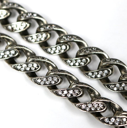 NEXUS7 Kubizm Zirconia Silver 925 Wallet Chain