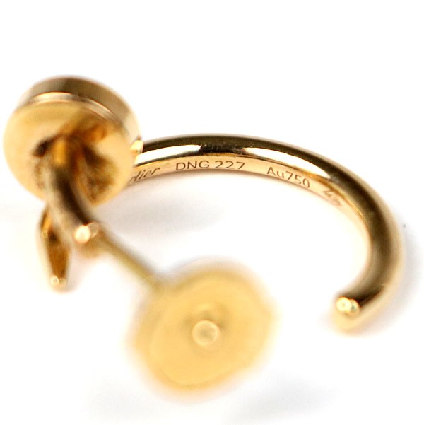 CARTIER Juste un Clou Nail Motif K18 Gold Earrings
