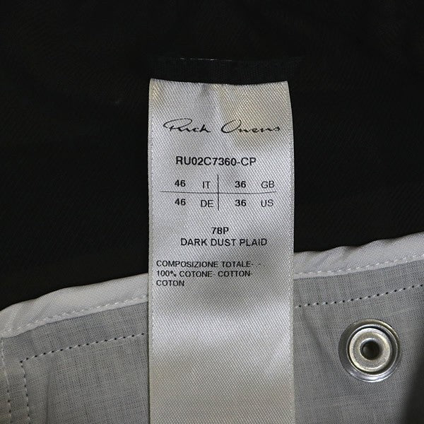 RICK OWENS Black/Gray Cargo Bela Shorts Size 46