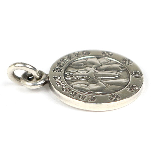 CHROME HEARTS Silver Angel Medal V1 Pendant Charm