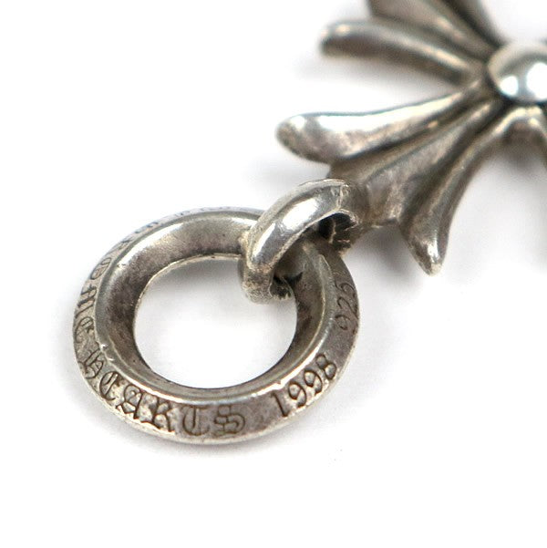 CHROME HEARTS Tiny CH Cross Pendant Charm Silver 925