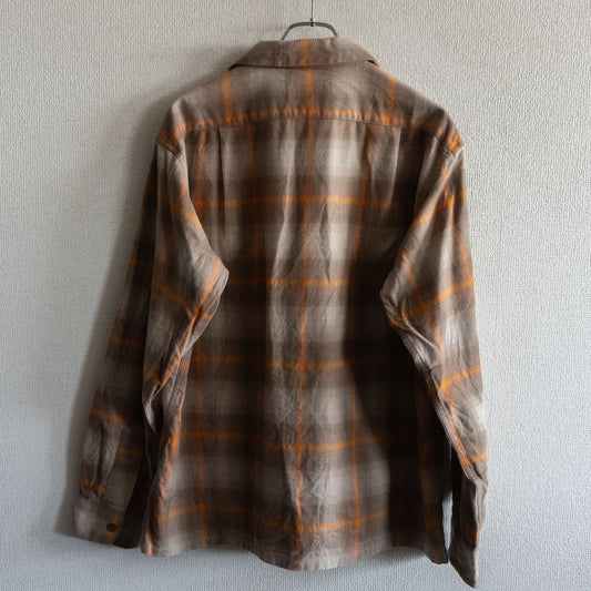 PENDLETON Open Collar Cotton Ombre Shirt Size M
