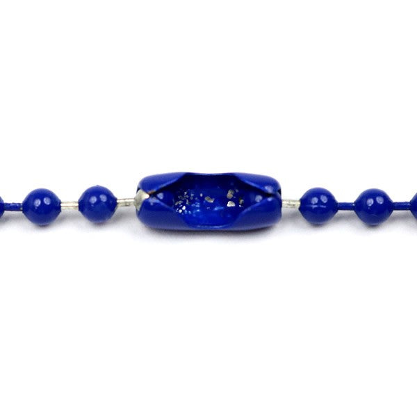 CHROME HEARTS Blue Silicon BS Fleur Ball Chain Necklace
