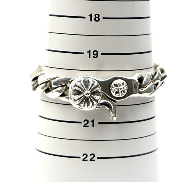 CHROME HEARTS Old Cross Ball Clip 15 Link Bracelet Silver