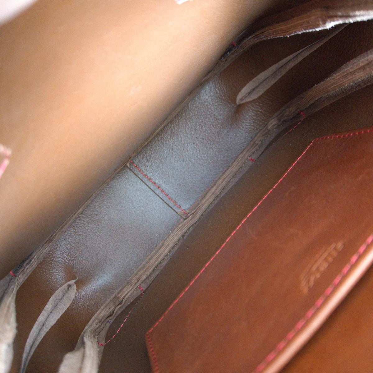 HERZ Radigo Leather Wild Shoulder Tote Brown Size ONE SIZE