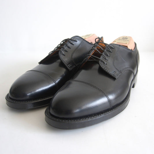 Alden 2161 Straight Tip Cordovan Cap Toe Black Size 8