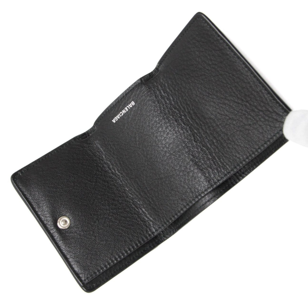 BALENCIAGA Paper Mini Wallet Calf Black