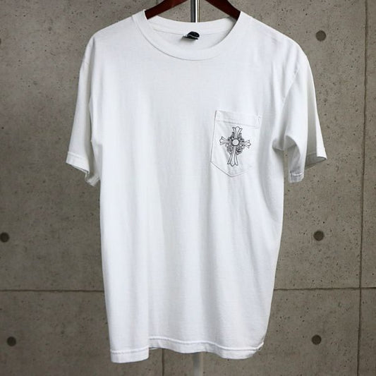CHROME HEARTS Vintage CH Cross LA T-Shirt White Size M