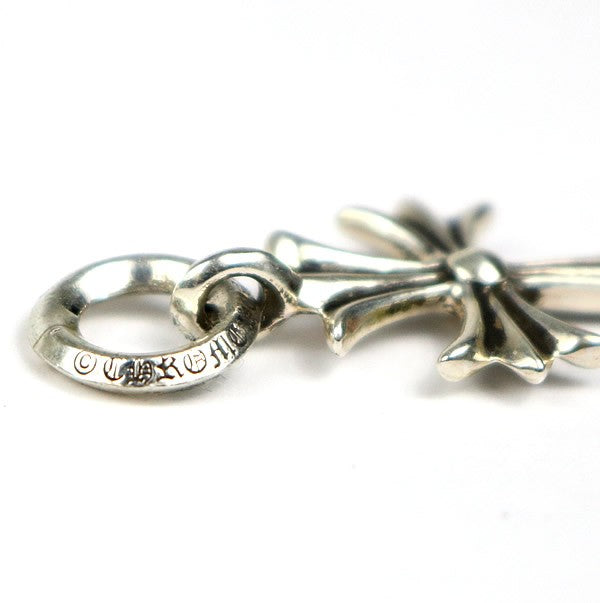 CHROME HEARTS Tiny CH Cross Pendant Charm Silver 925
