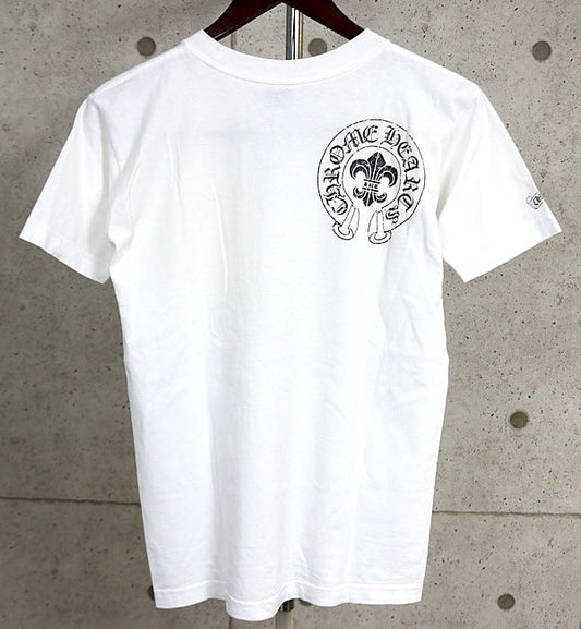 CHROME HEARTS Old Vine Dagger Horseshoe T-Shirt White Size S