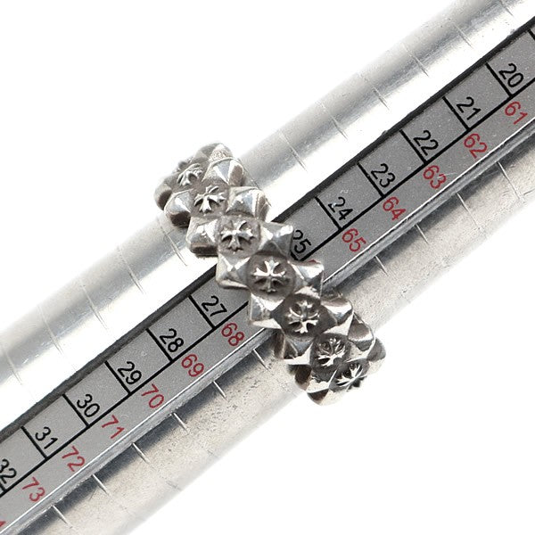 CHROME HEARTS Double Pyramid Plus Ring SV925 Size JP 25.5