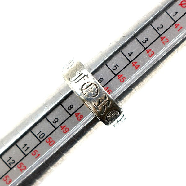 CHROME HEARTS 6mm "FOREVER" Spacer Silver SV925 Ring Size JP 7