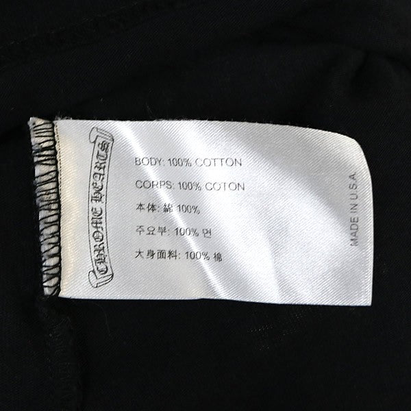 CHROME HEARTS Racer Print Pocket Long Sleeve Black Size M