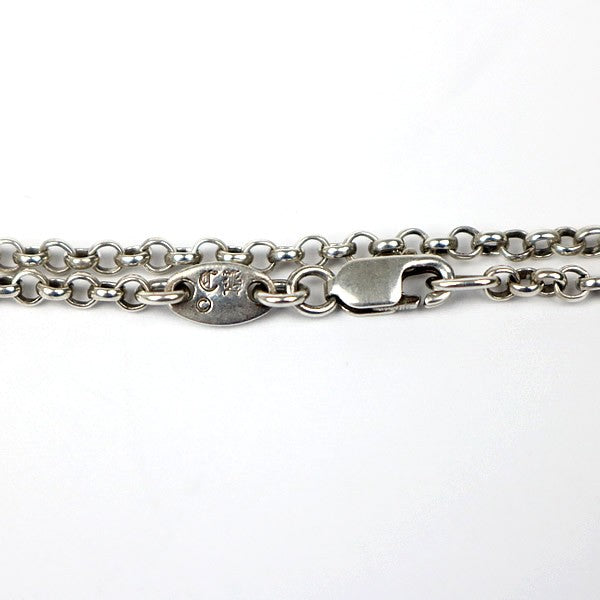 CHROME HEARTS Roll Chain Necklace Silver SV925