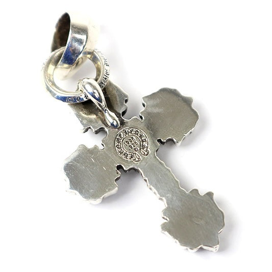 CHROME HEARTS Filigree Cross XS Bail Pendant Charm Silver