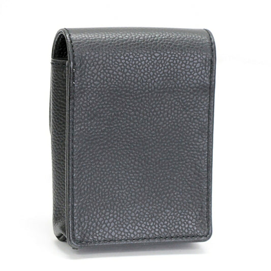 CHANEL Caviar Leather Cigarette Case Black