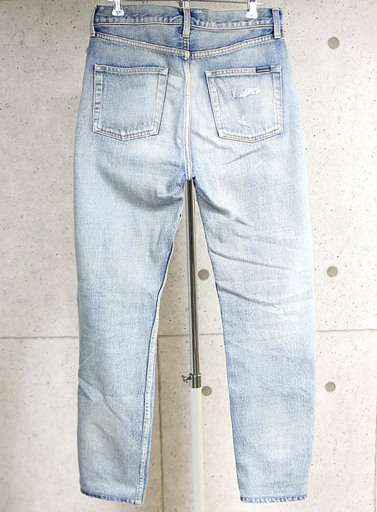 SAINT LAURENT PARIS 22SS D31 RP-MW Denim Blue Size 26