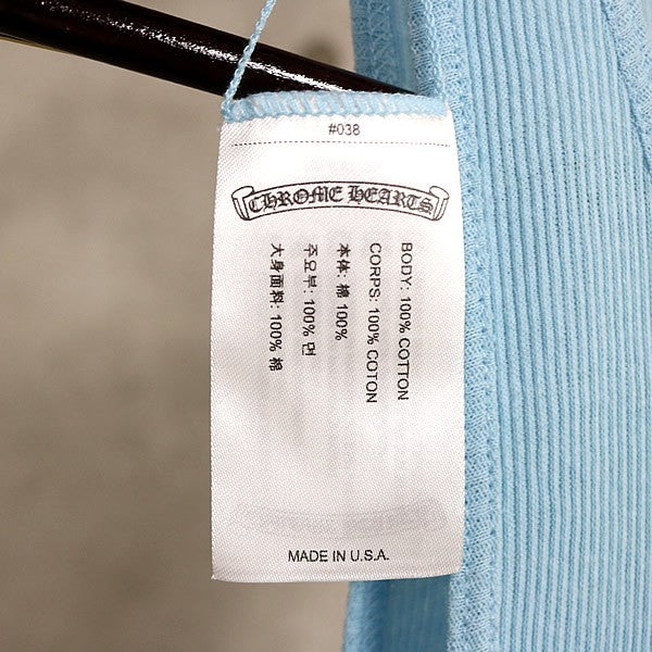 CHROME HEARTS New Horseshoe Print Tank Top Blue Size L