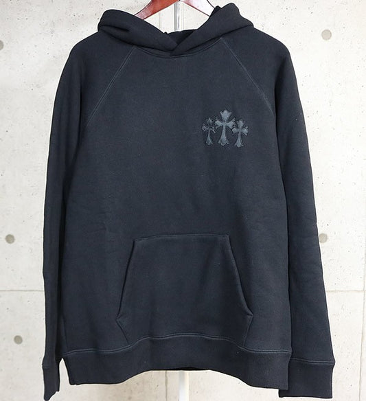 CHROME HEARTS New Ultra Heavy Fleece 7-11 Black Size L