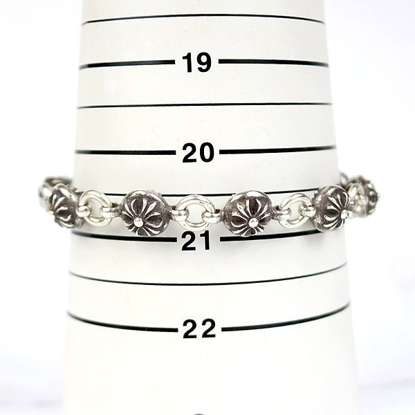 CHROME HEARTS #2 Crossball Bracelet Silver