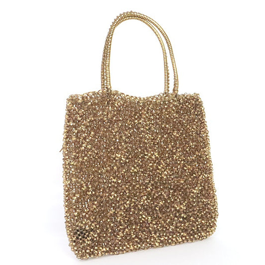 ANTEPRIMA Wire Handle Bag PVC Gold