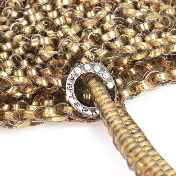 ANTEPRIMA Wire Handle Bag PVC Gold