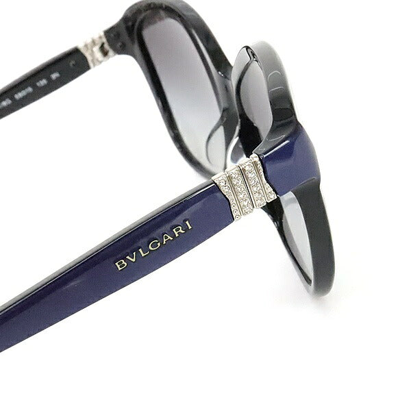 BVLGARI Rhinestone Black Sunglasses Size 58□15