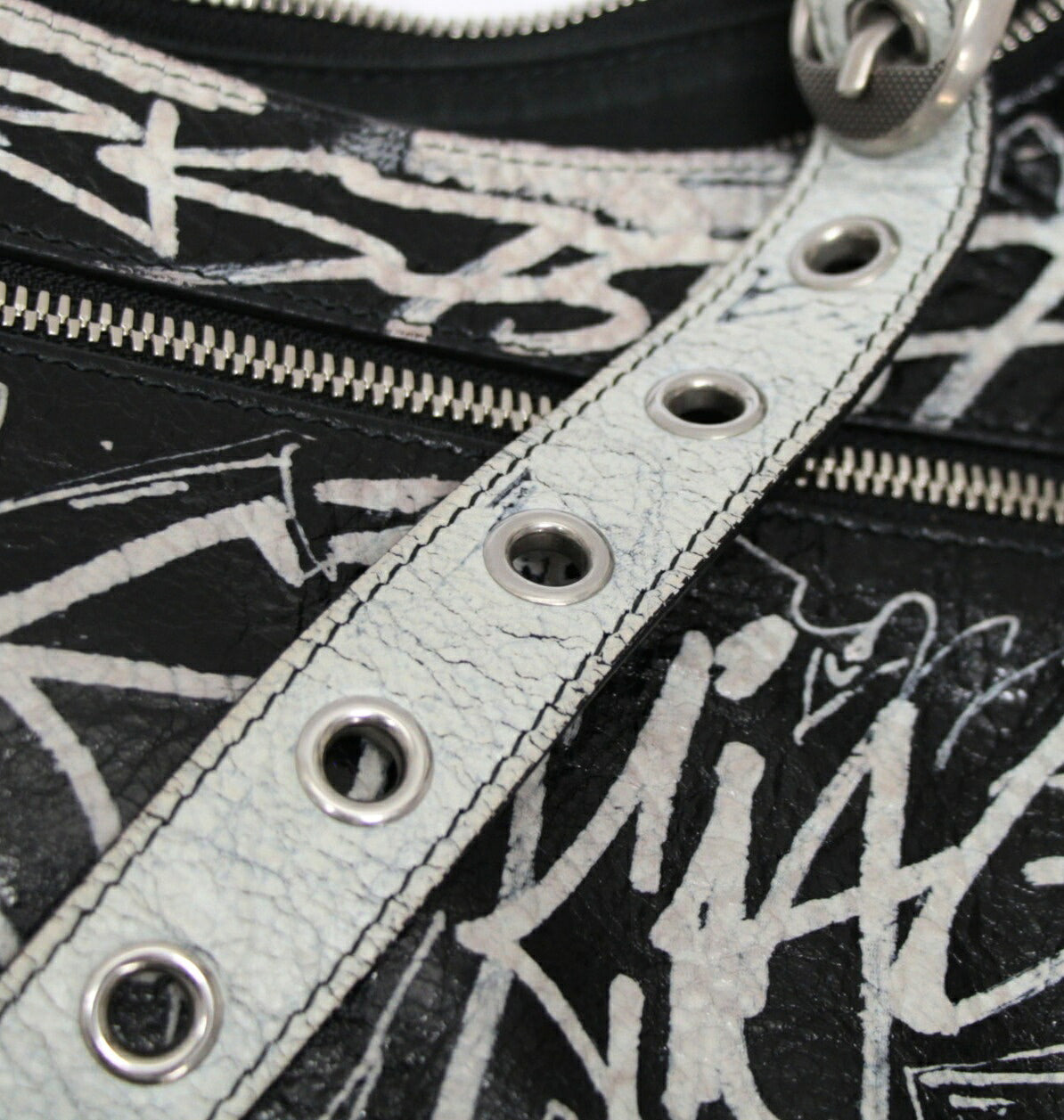 BALENCIAGA Le Cagole Graffiti Shoulder Bag