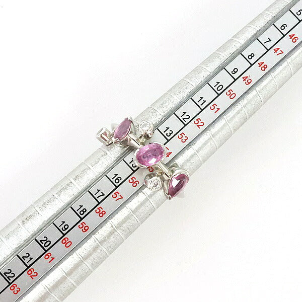 Cartier Melimelo Pink Sapphire Diamond Pt950 Ring Size 56