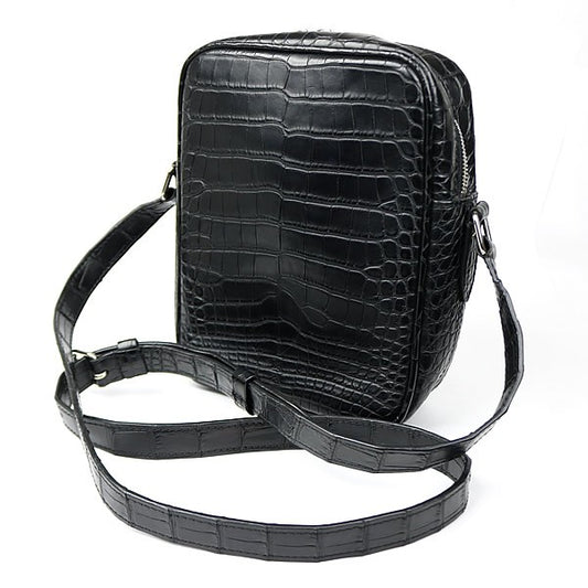 Louis Vuitton Danube Matte Crocodile Shoulder Bag Black