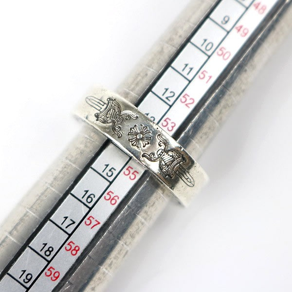 CHROME HEARTS Dagger 6mm Spacer Silver Ring Size JP 13.5