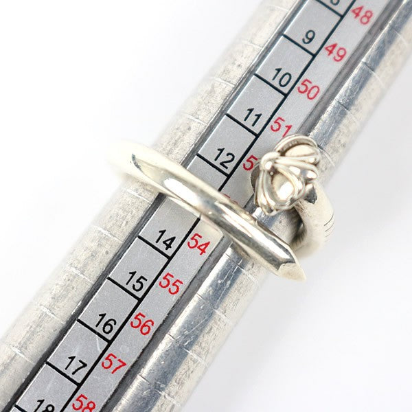 CHROME HEARTS Cross Ball Nail Ring Silver SV925 Size JP 13