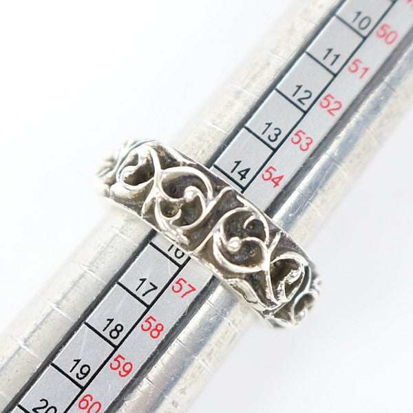 CHROME HEARTS Eternity Vine Band Silver Ring Size JP 15