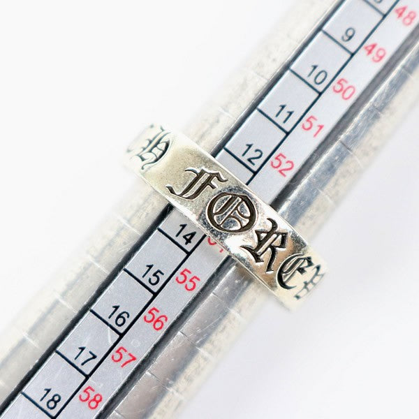CHROME HEARTS FOREVER 6mm Spacer Silver Ring Size JP 13