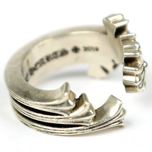 CHROME HEARTS 3CH Cross Ring Silver SV925 Size JP 19.5