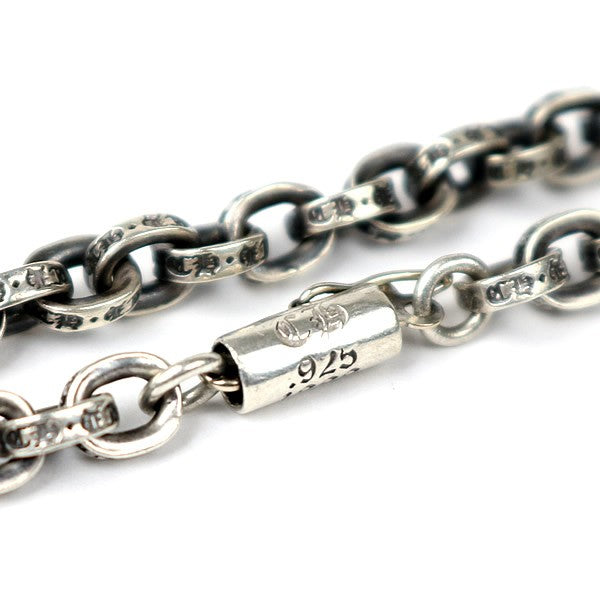 CHROME HEARTS Small CH Cross Paper Chain Necklace Silver 925