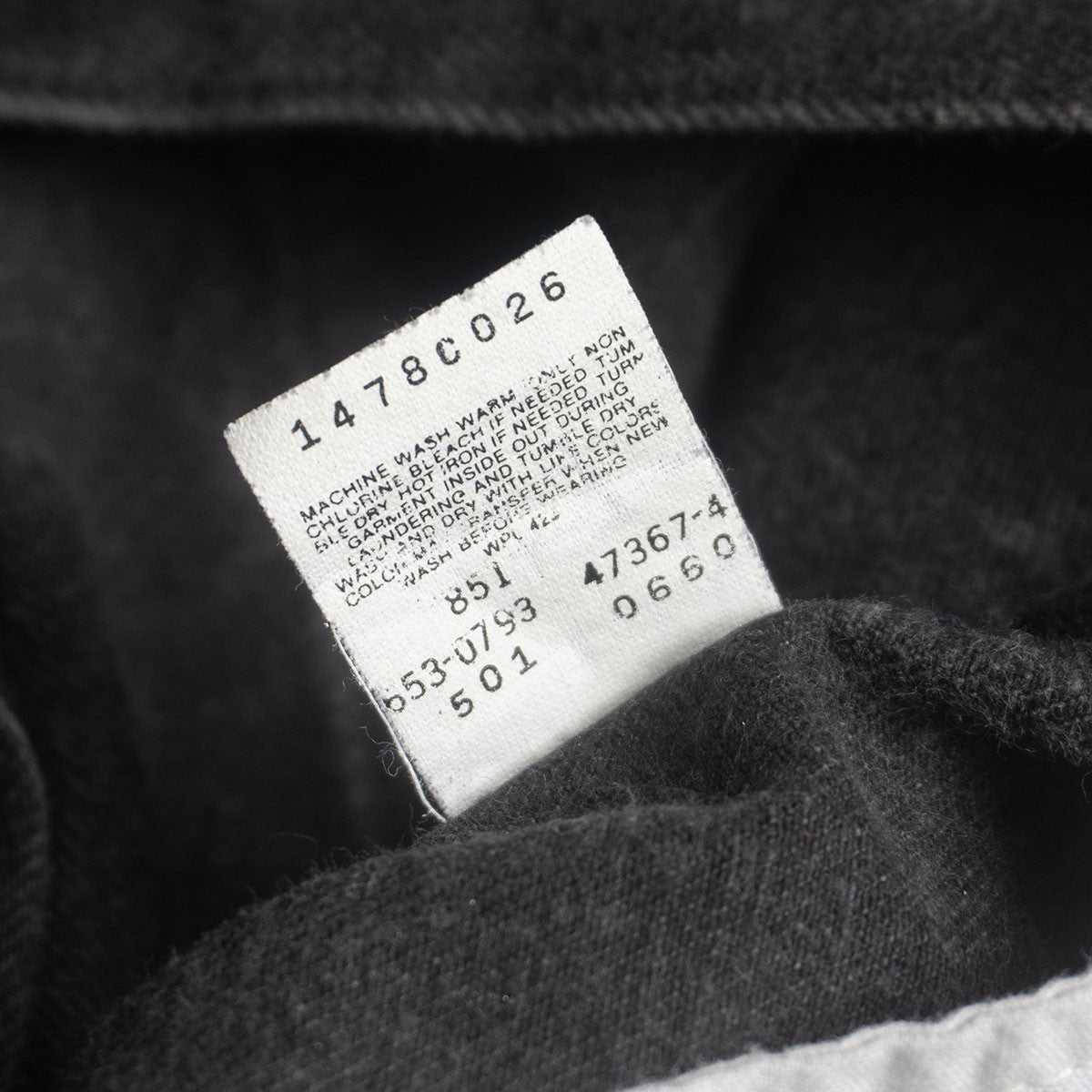 LEVI'S 90s Made in USA Overdyed Black 501 Jeans Size 38×30