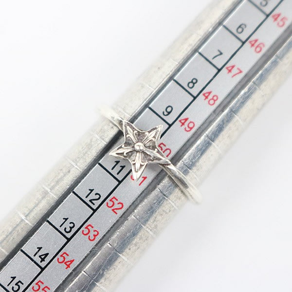 CHROME HEARTS Bubblegum Star Silver Ring Size JP 10