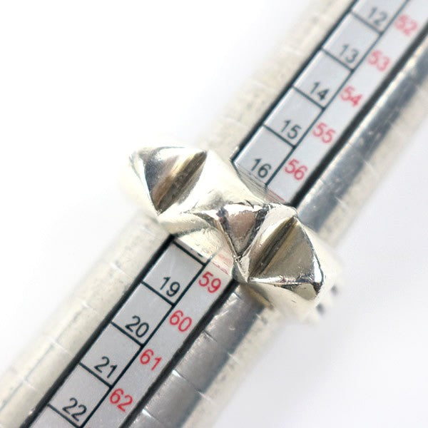 CHROME HEARTS Waxed Punk Silver Ring SV925 Size JP 17