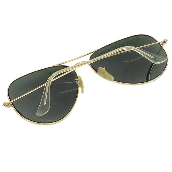 RayBan Gold Black Teardrop Sunglasses Size 62□14